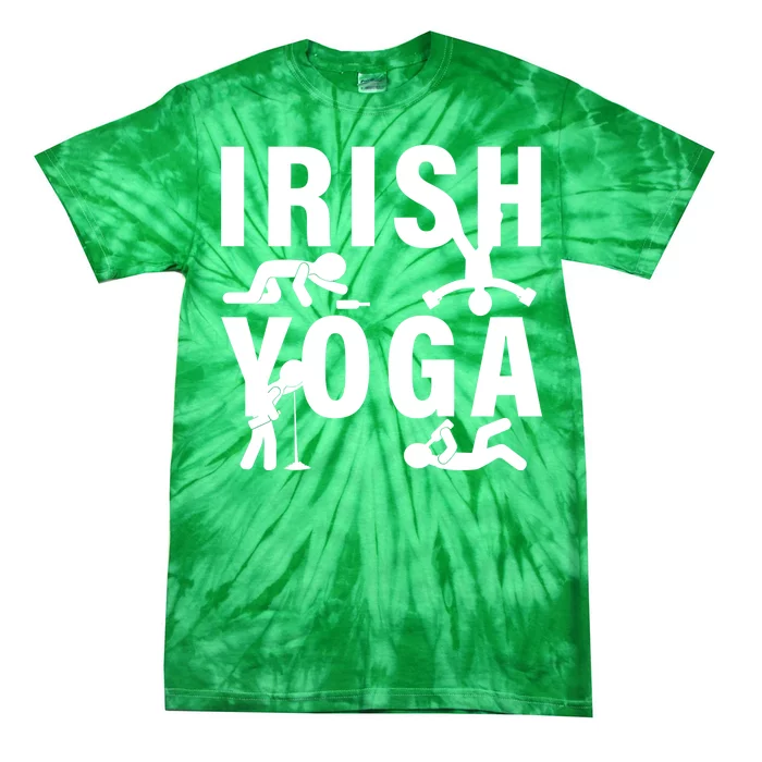 Irish Yoga Funny St. Patrick's Day Tie-Dye T-Shirt