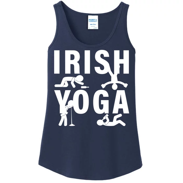 Irish Yoga Funny St. Patrick's Day Ladies Essential Tank