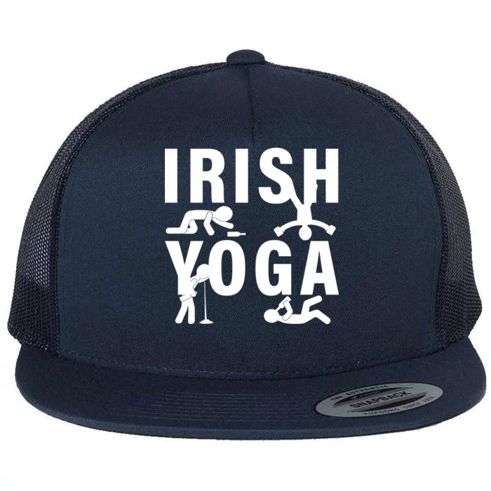 Irish Yoga Funny St. Patrick's Day Flat Bill Trucker Hat