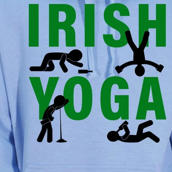 Irish Yoga Funny St. Patrick's Day Unisex Surf Hoodie