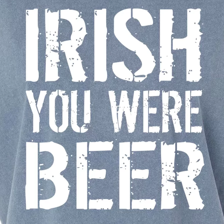 Irish You Were Beer St. Patrick's Day Garment-Dyed Women's Muscle Tee