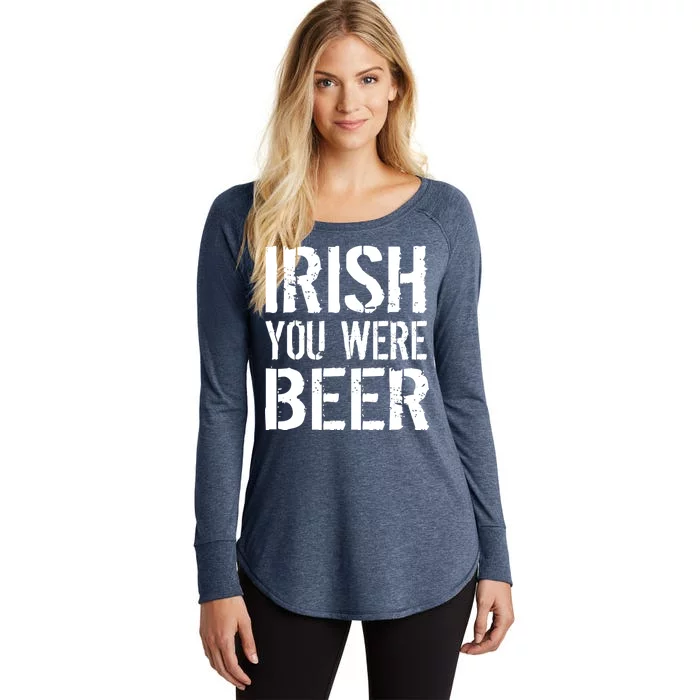 Irish You Were Beer St. Patrick's Day Women's Perfect Tri Tunic Long Sleeve Shirt