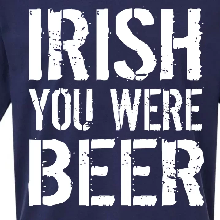 Irish You Were Beer St. Patrick's Day Sueded Cloud Jersey T-Shirt