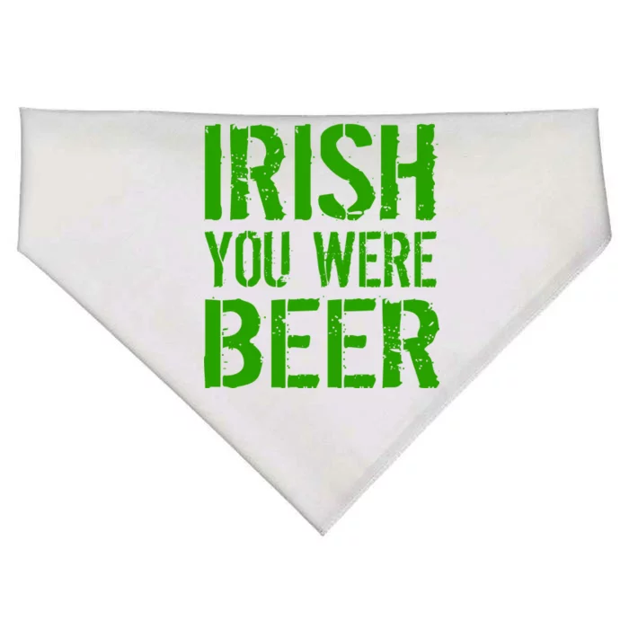 Irish You Were Beer St. Patrick's Day USA-Made Doggie Bandana