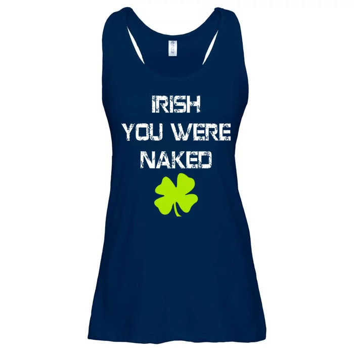 Irish You Were Naked St. Patricks Day Ladies Essential Flowy Tank