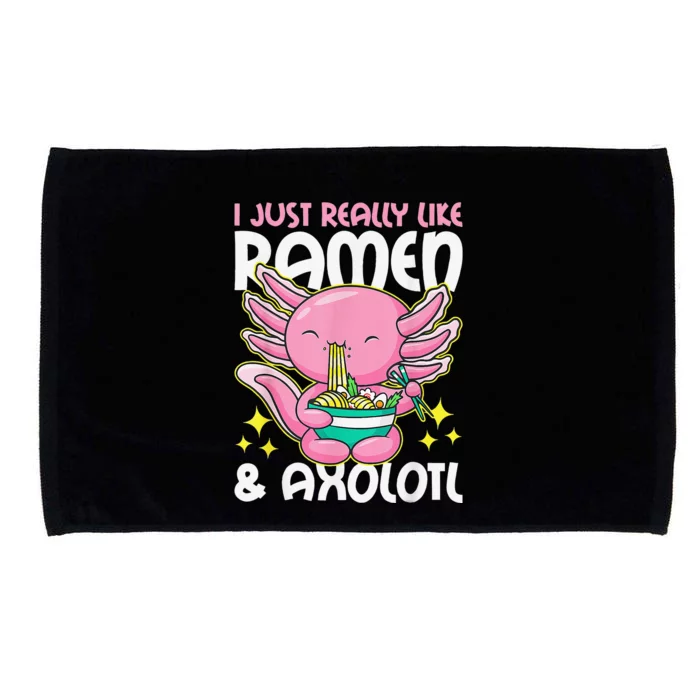 I Really Just love Ra & Axolotl Cute Anime Microfiber Hand Towel