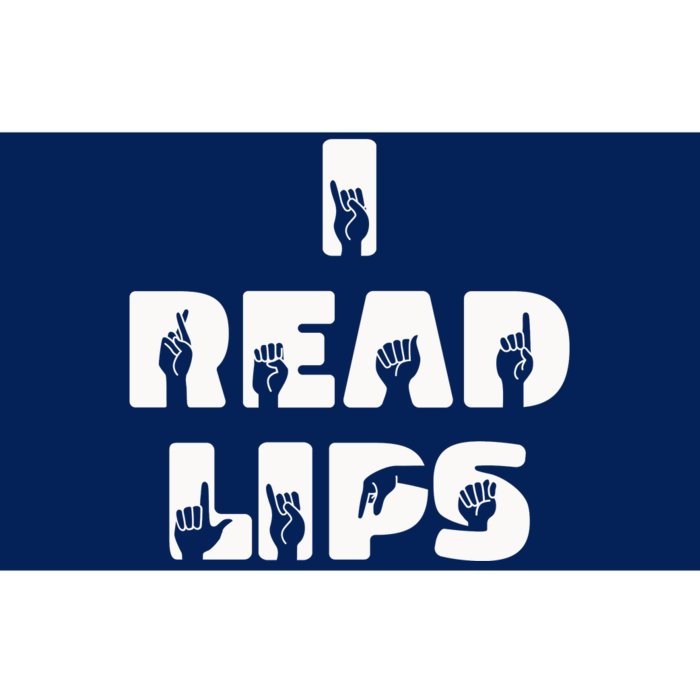 I Read Lips Sign Language Awareness Bumper Sticker