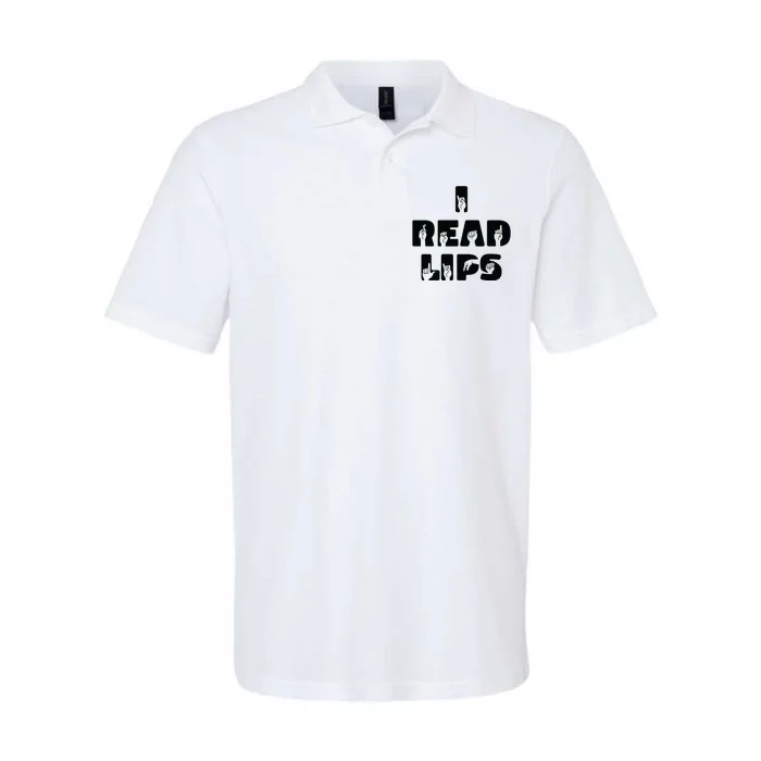 I Read Lips Sign Language Awareness Softstyle Adult Sport Polo