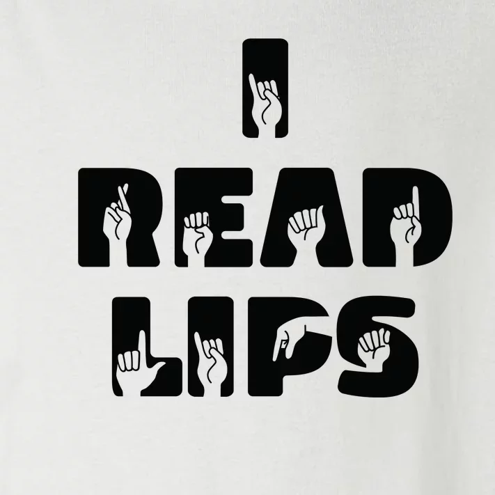 I Read Lips Sign Language Awareness Toddler Long Sleeve Shirt