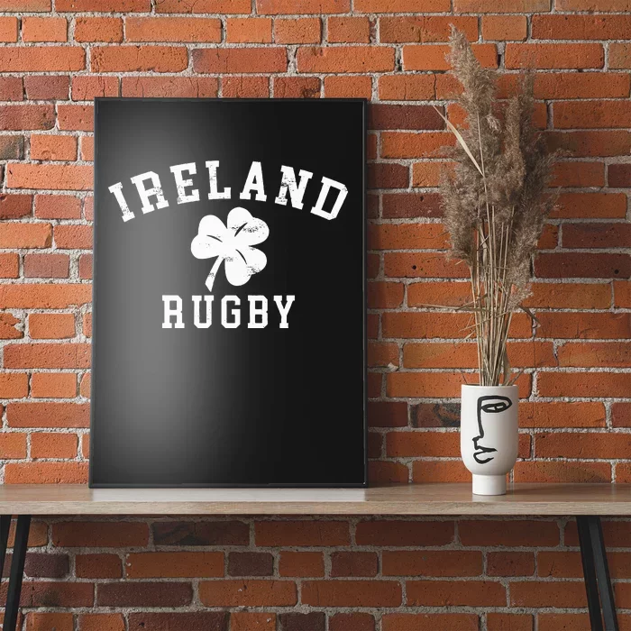 IRELAND RUGBY Lucky Clover Rugby Poster