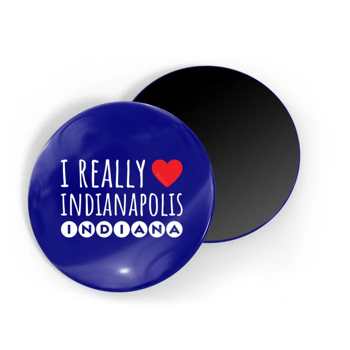 I Really Love (Heart) Indianapolis Indiana Gift Magnet