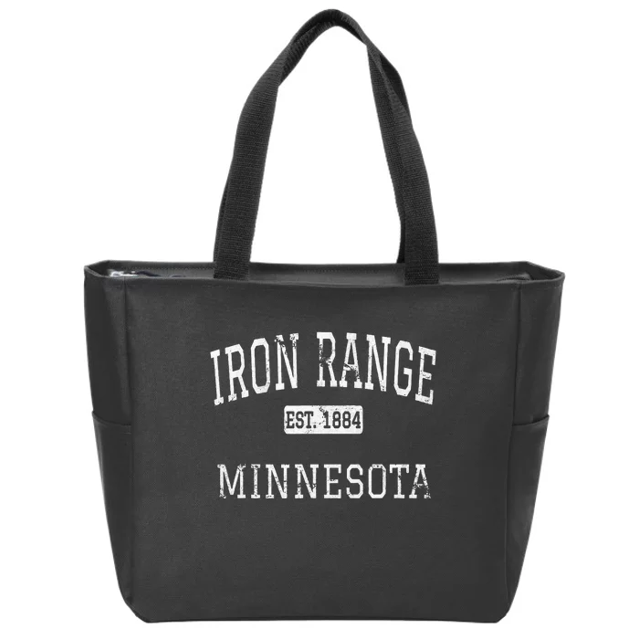 Iron Range Minnesota MN Vintage Zip Tote Bag