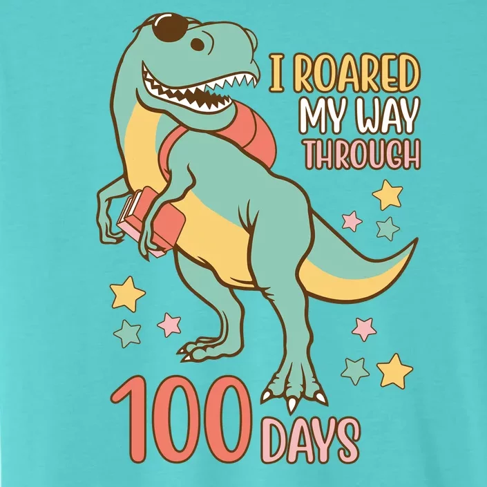 I Roared My Way Through 100 Days Dinosaur ChromaSoft Performance T-Shirt