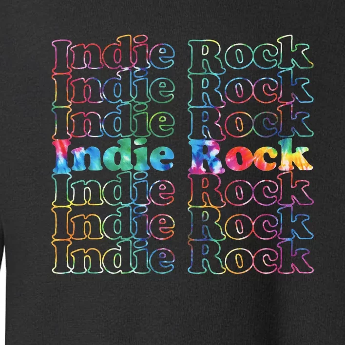 Indie Rock Music Tie Dye Toddler Sweatshirt