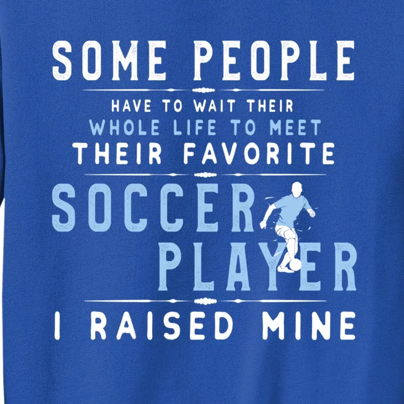 I Raised My Favorite Soccer Player Gift Proud Dad And Mom Gift Cool Gift Sweatshirt