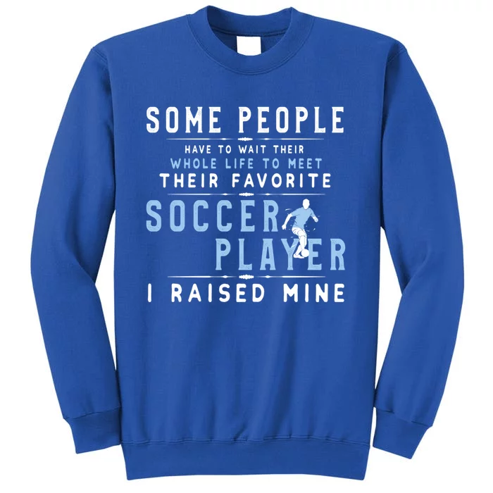 I Raised My Favorite Soccer Player Gift Proud Dad And Mom Gift Cool Gift Sweatshirt