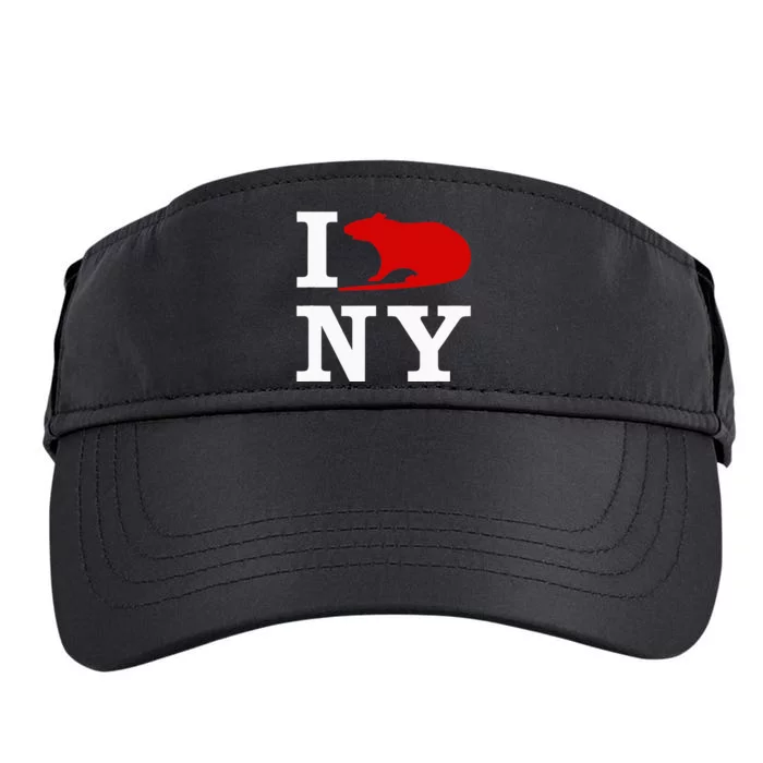 I Rat NY I Love Rats New York Adult Drive Performance Visor