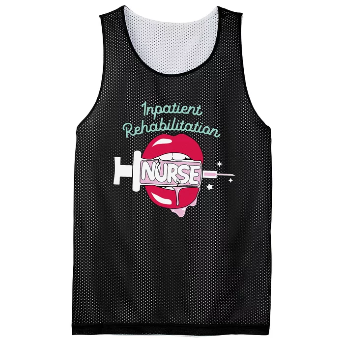 Inpatient Rehabilitation Nurse Rn Rehab Nursing Hot Lips Mesh Reversible Basketball Jersey Tank