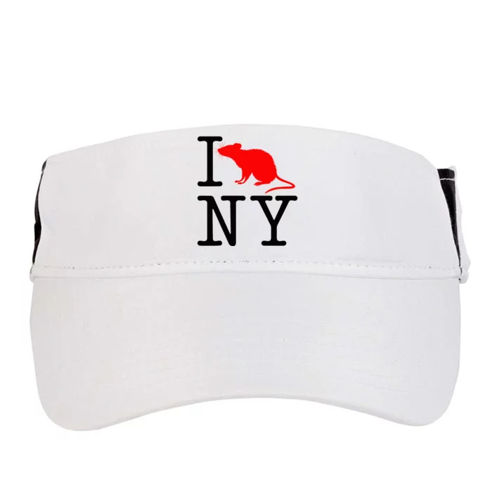 I Rat NY I Love Rats New York Funny Adult Drive Performance Visor