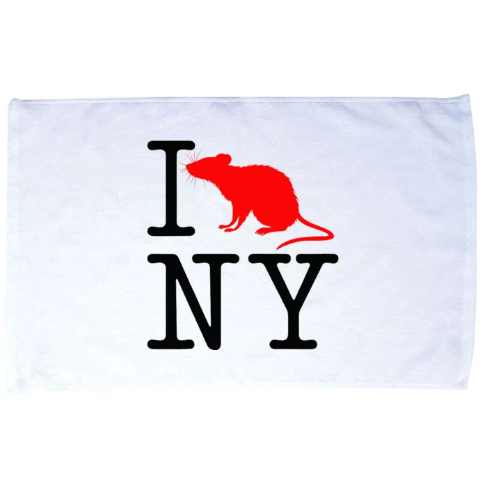 I Rat NY I Love Rats New York Funny Microfiber Hand Towel