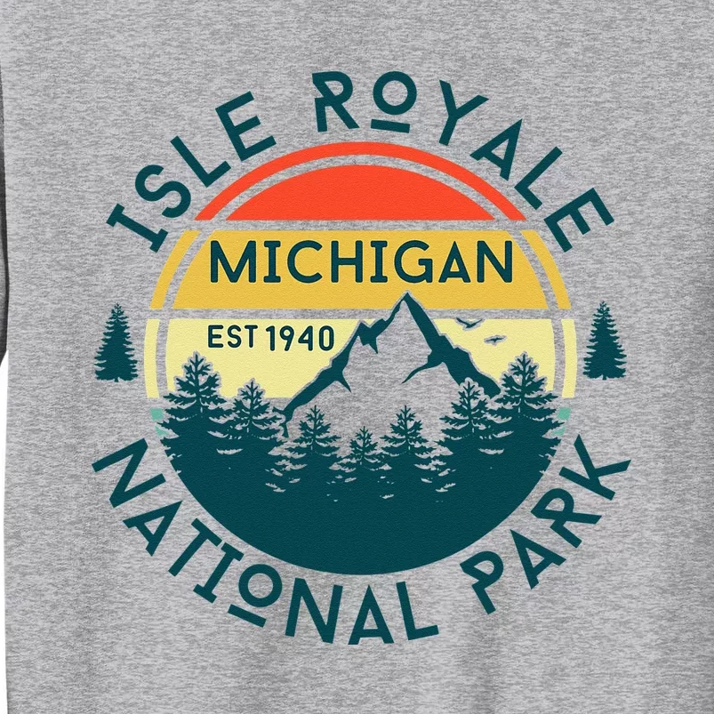 Isle Royale National Park Michigan Nature Hiking Tall Sweatshirt