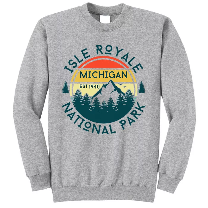 Isle Royale National Park Michigan Nature Hiking Tall Sweatshirt