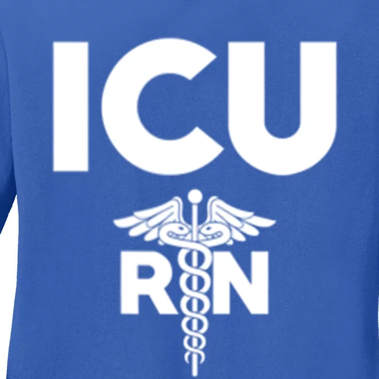 Icu Registered Nurse Intensive Care Unit Rn Staff Gift Ladies Long Sleeve Shirt