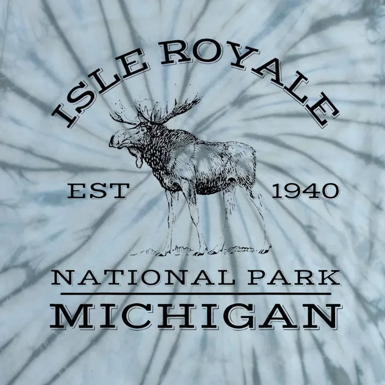 Isle Royale National Park Michigan Moose Hike Outdoors Tie-Dye T-Shirt