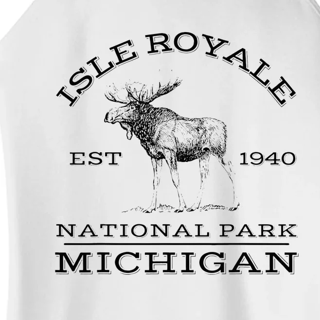 Isle Royale National Park Michigan Moose Hike Outdoors Women’s Perfect Tri Rocker Tank