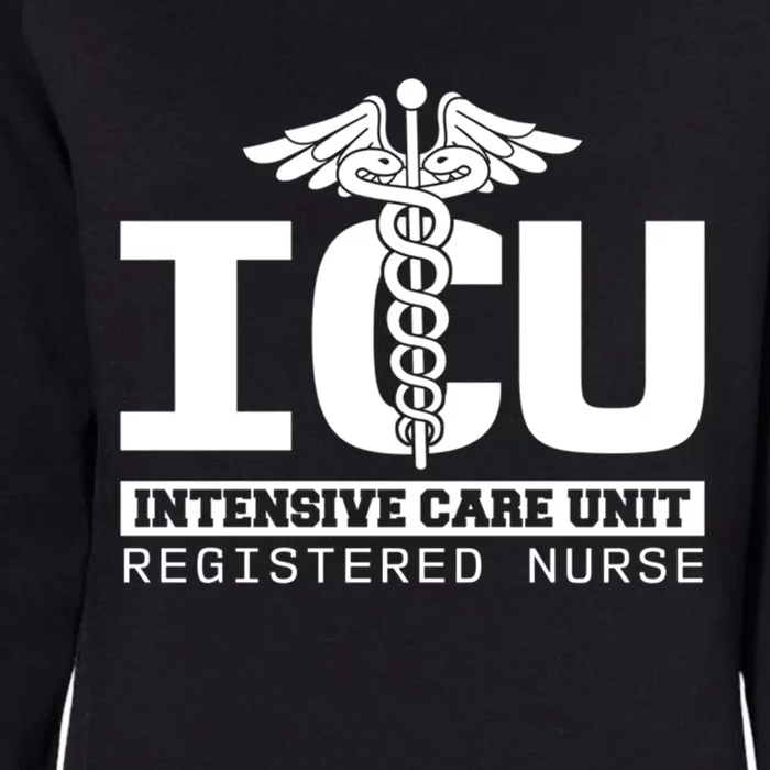 Icu Registered Nurse Intensive Care Unit Rn Staff Funny Gift Womens California Wash Sweatshirt