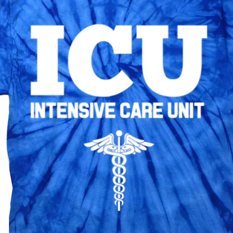 Icu Registered Nurse Intensive Care Unit Rn Staff Uniform Gift Tie-Dye T-Shirt