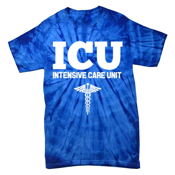 Icu Registered Nurse Intensive Care Unit Rn Staff Uniform Gift Tie-Dye T-Shirt