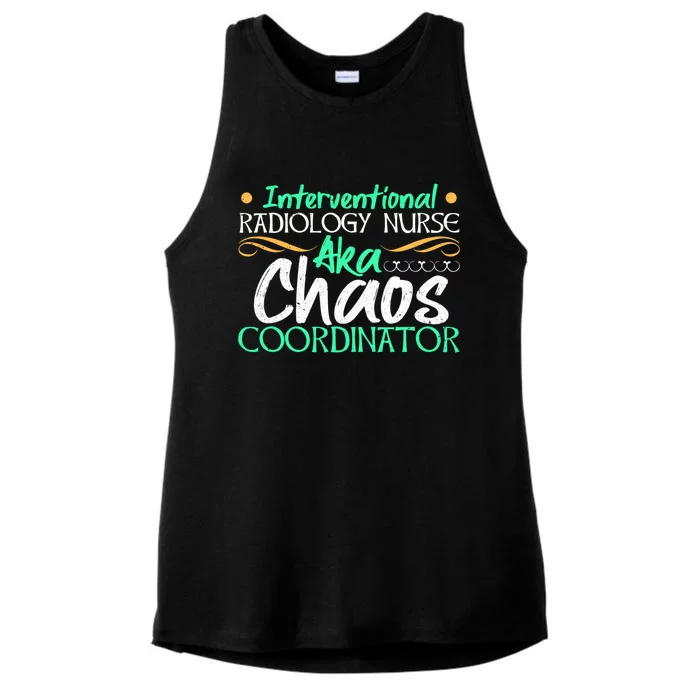 Interventional Radiology Nurse Medical Professional Rn Gift Ladies Tri-Blend Wicking Tank