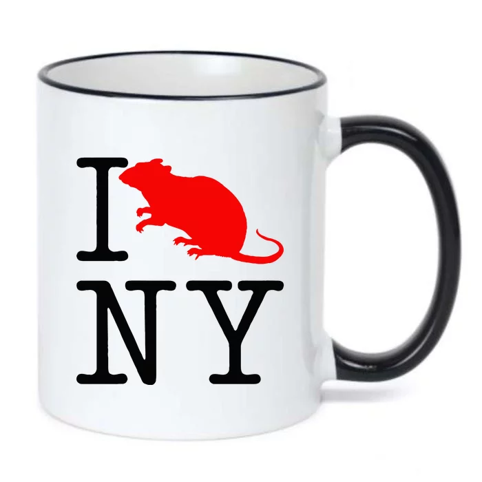 I Rat NY I Love Rats New York Funny Rats Lover Black Color Changing Mug