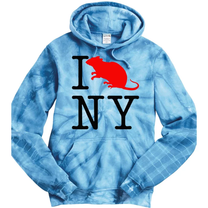 I Rat NY I Love Rats New York Funny Rats Lover Tie Dye Hoodie