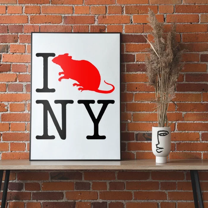 I Rat NY I Love Rats New York Funny Rats Lover Poster