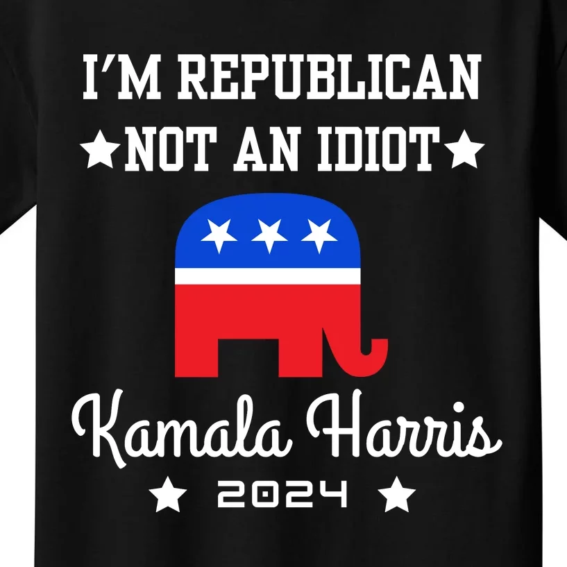 IM Republican Not An Idiot Kamala Harris 2024 Kids T-Shirt