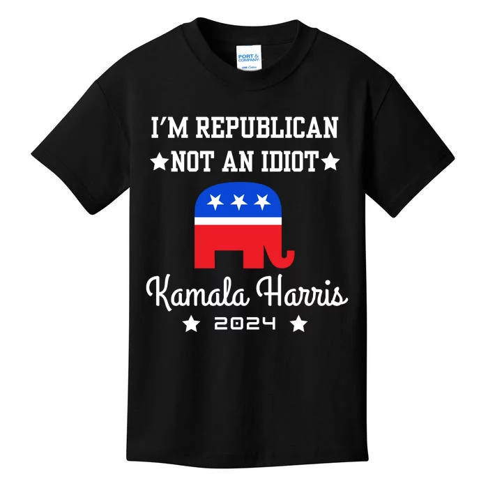 IM Republican Not An Idiot Kamala Harris 2024 Kids T-Shirt