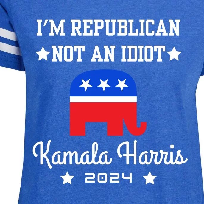 IM Republican Not An Idiot Kamala Harris 2024 Enza Ladies Jersey Football T-Shirt