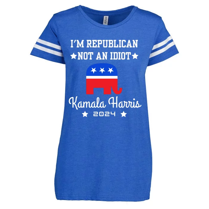 IM Republican Not An Idiot Kamala Harris 2024 Enza Ladies Jersey Football T-Shirt