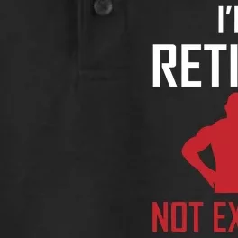 I'm Retired Not Expired Dry Zone Grid Performance Polo