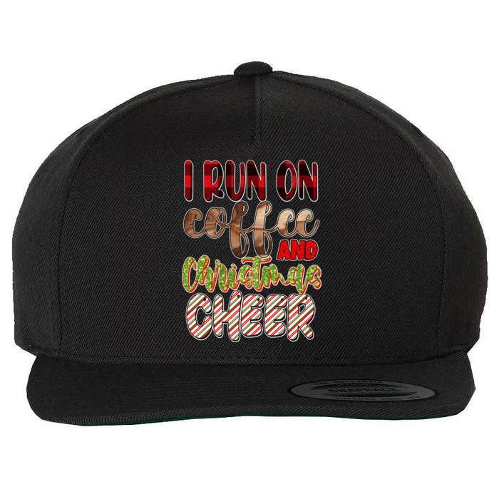 I Run On Coffee And Christmas Cheer Wool Snapback Cap