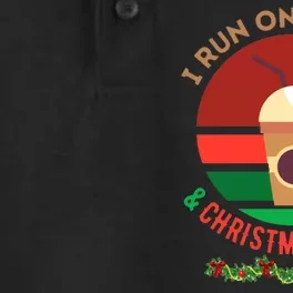 I Run On Coffee And Christmas Cheer Dry Zone Grid Performance Polo