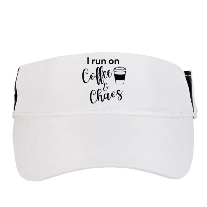 I Run On Coffee & Chaos Adult Drive Performance Visor