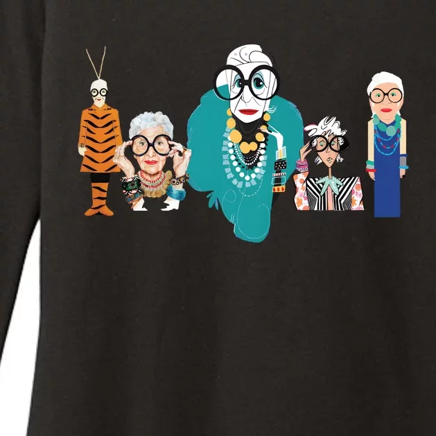 In Remembrance Of Iris Apfel Womens CVC Long Sleeve Shirt