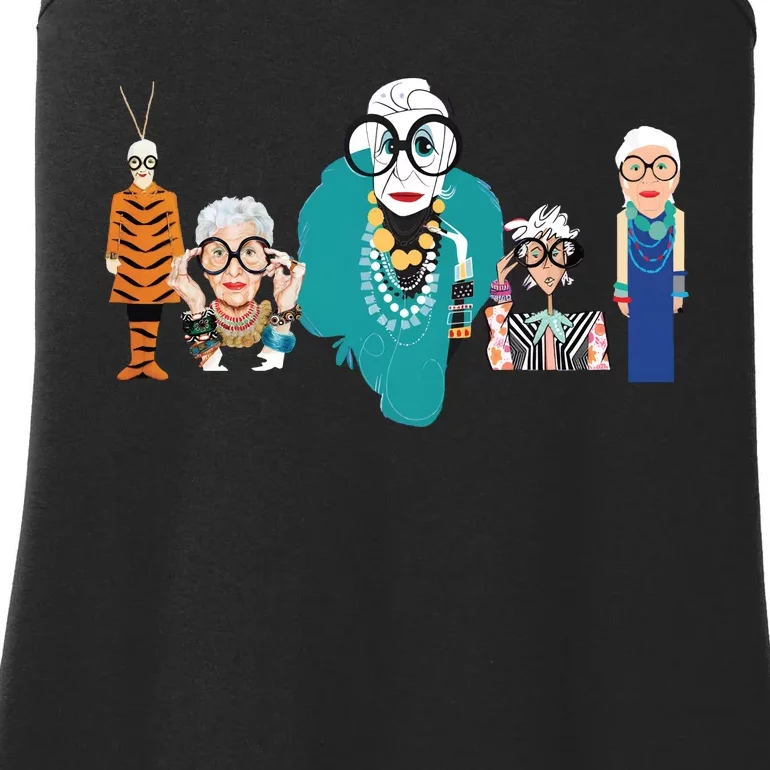 In Remembrance Of Iris Apfel Ladies Essential Tank