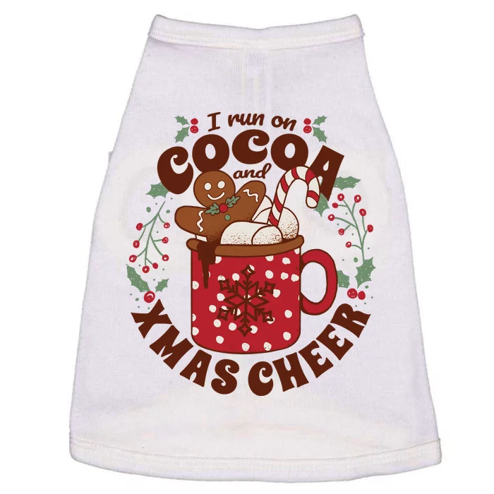 I Run On Cocoa And Xmas Cheer Holiday Christmas Doggie Tank