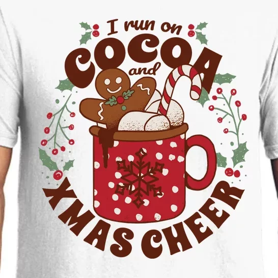 I Run On Cocoa And Xmas Cheer Holiday Christmas Pajama Set