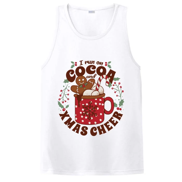 I Run On Cocoa And Xmas Cheer Holiday Christmas Performance Tank