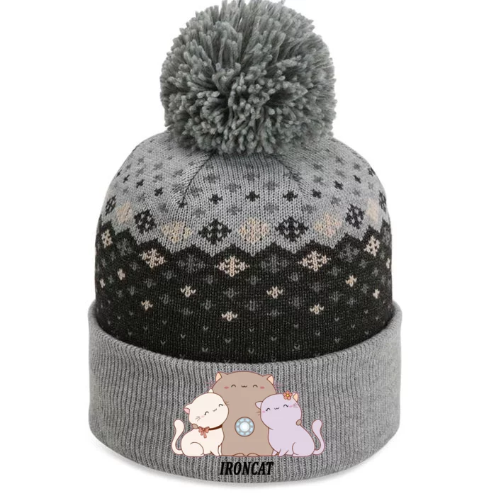 Iron Cat Family The Baniff Cuffed Pom Beanie